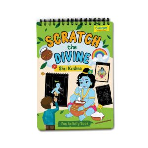 SCRATCH THE DIVINE- SHRI KRISHNA, Scratch   book for Kids